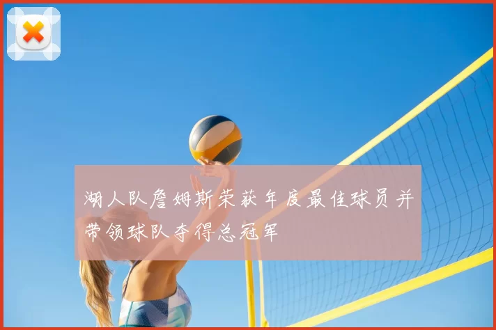 湖人队詹姆斯荣获年度最佳球员并带领球队夺得总冠军